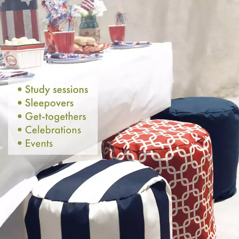 Majestic Home Goods,Pouf Plantation