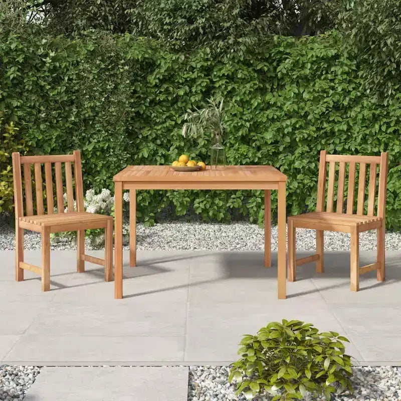 vidaXL Garden Dining Set Natural teak Solid teak wood Standard Durable