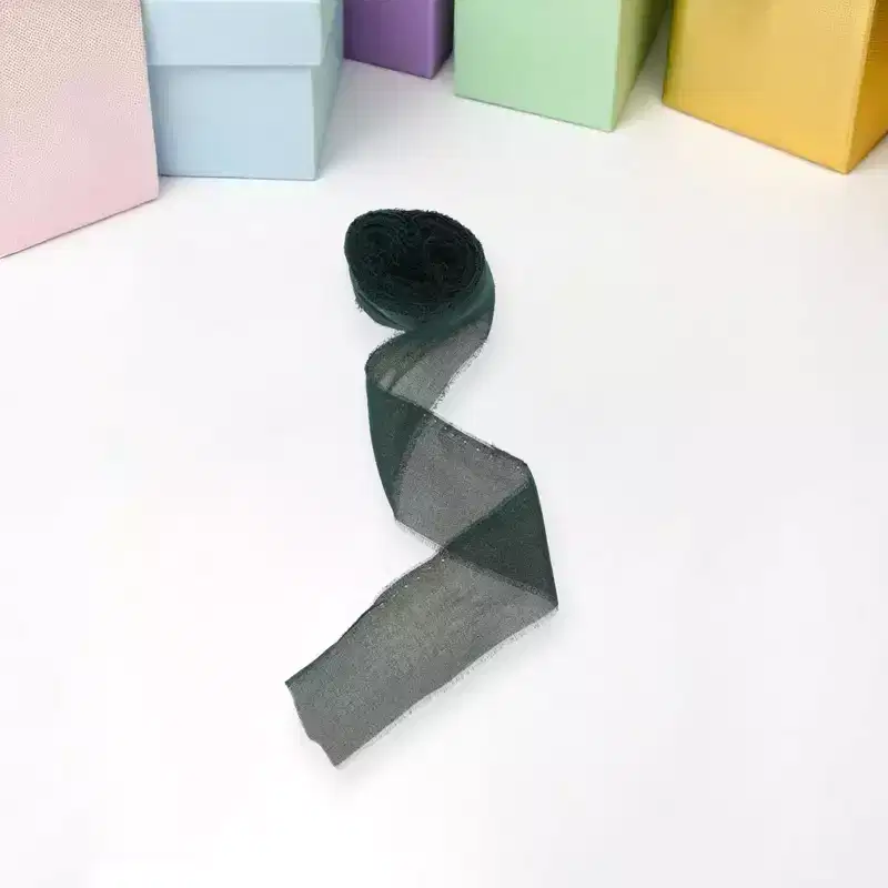 Unique Bargains Ribbon Tear-Away Frayed Edge Polyester 157.48x1.57 1 Pc