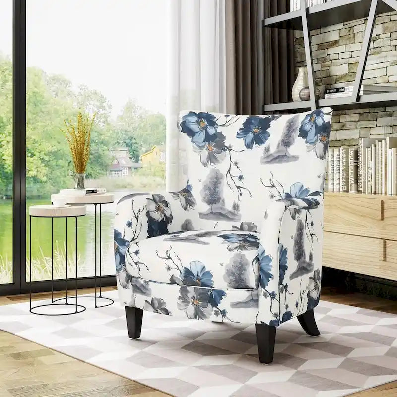 Arabella Contemporary Fabric Upholstered Club Chair by Christopher Knight Home