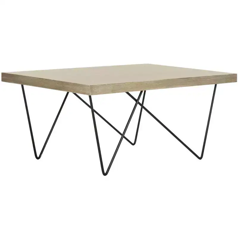 Amos Coffee Table - Light Brown - Safavieh