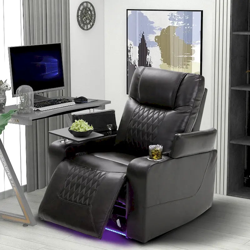 Electric Recliner Chair with Cup Holders and USB Charging Port