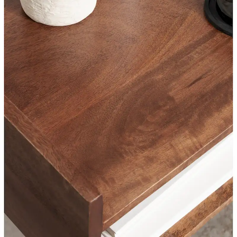 Kate and Laurel Quilby Wood Side Table - 18x14x27