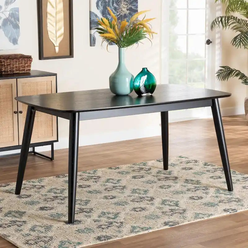 Mid-Century Modern Wood Dining Table