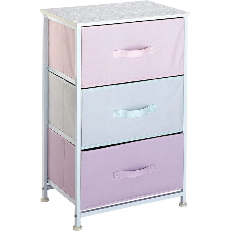 3-Tier Fabric Drawer Storage Cart