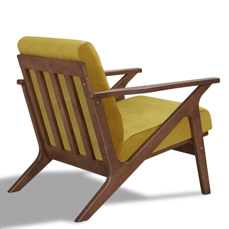 Mid-Century Modern Lounge Chair with Plush Cushioning