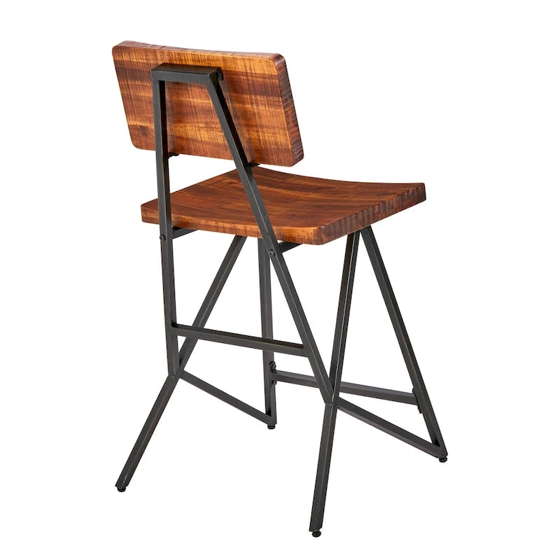 Reclaimed Wood Counter Stool
