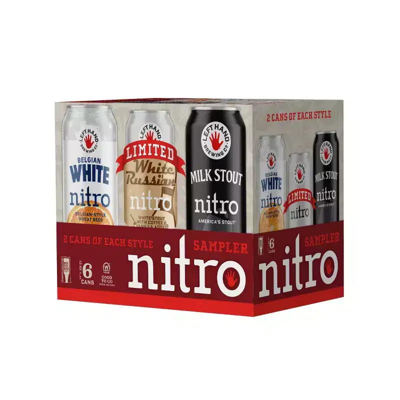 Left Hand Brewing Nitro Sampler Beer - 6pk/13.65 fl oz Cans