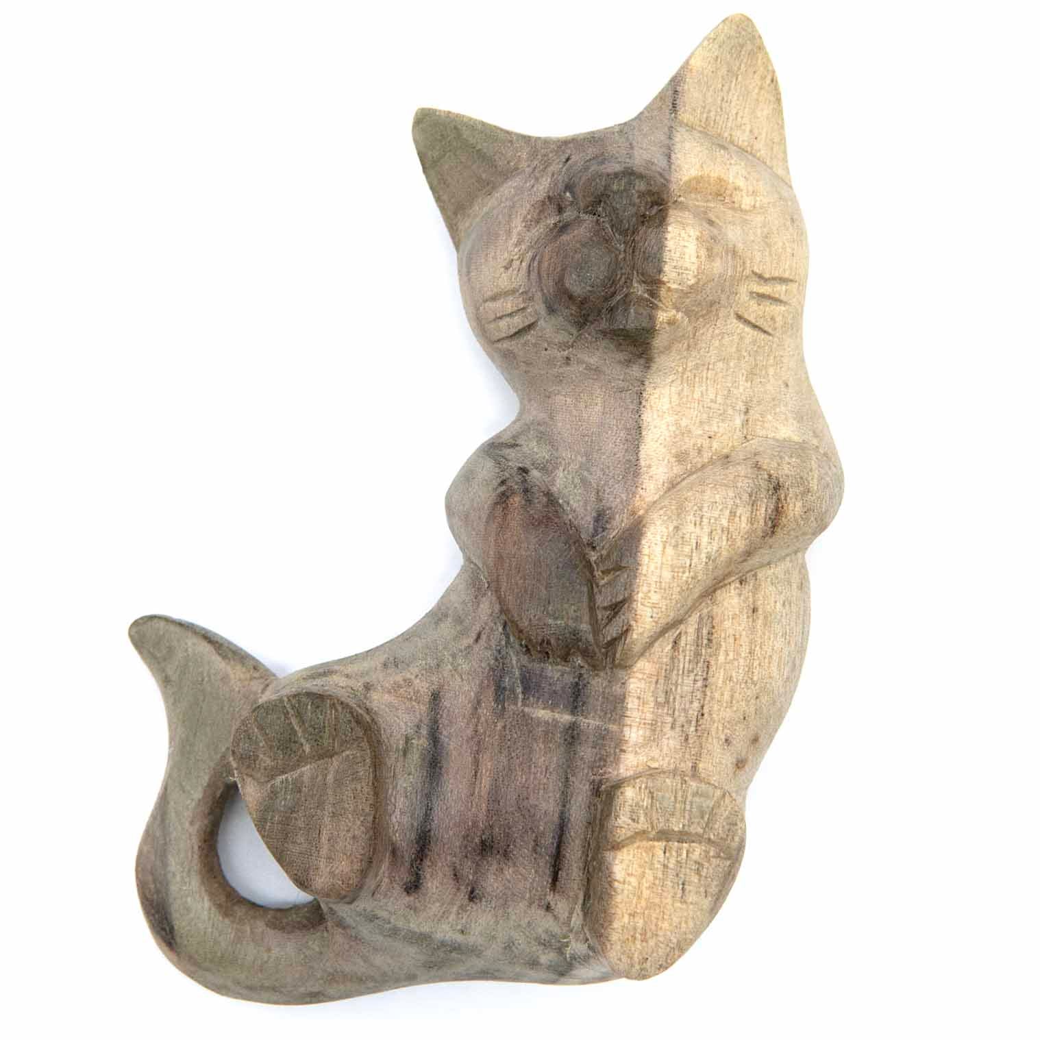 Playing Cat Carving