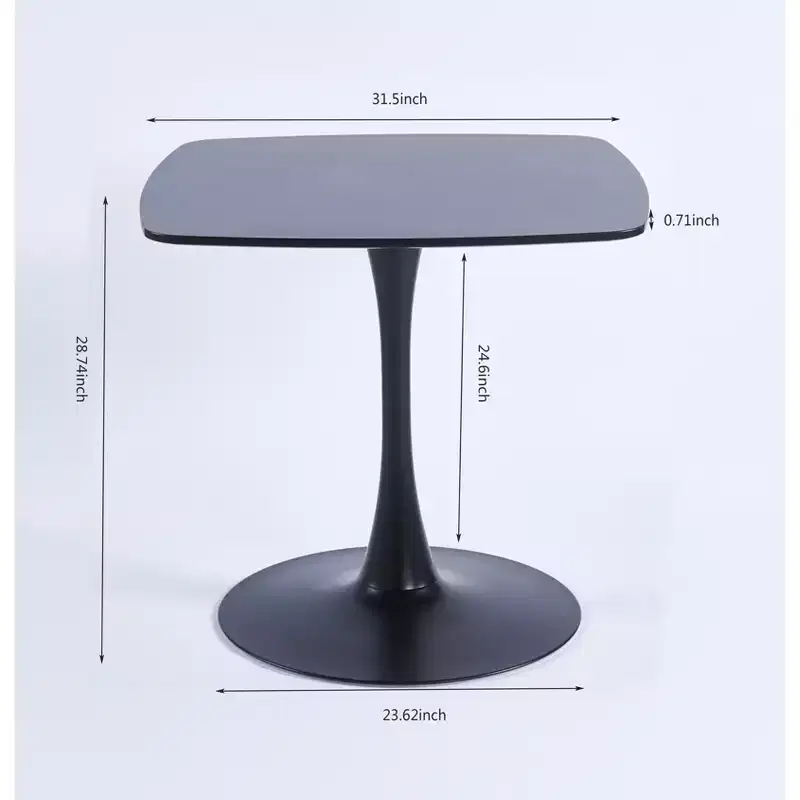 Uniquely Designed Dining Table with Metal Round Base - ModernLuxe