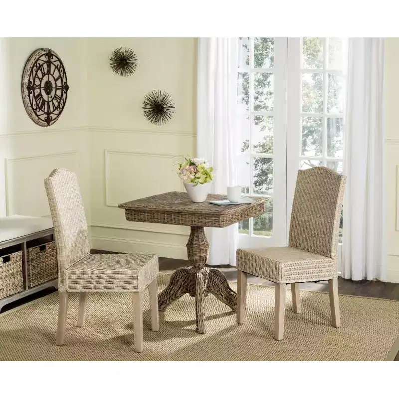 Odette 19 H Wicker Dining Chair (Set of 2) - SEA8015 - Safavieh