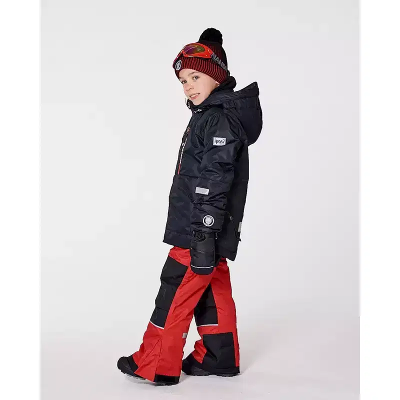 Deux par Deux Boy Two-Piece Teknik Snowsuit Red