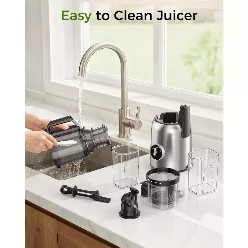 ZAFRO Juicer Machines, 5.4 Extra Wide Feed Chute Cold Press Juicer for Whole Vegetables & Fruits, High Juice Yield, Easy Clean & Install
