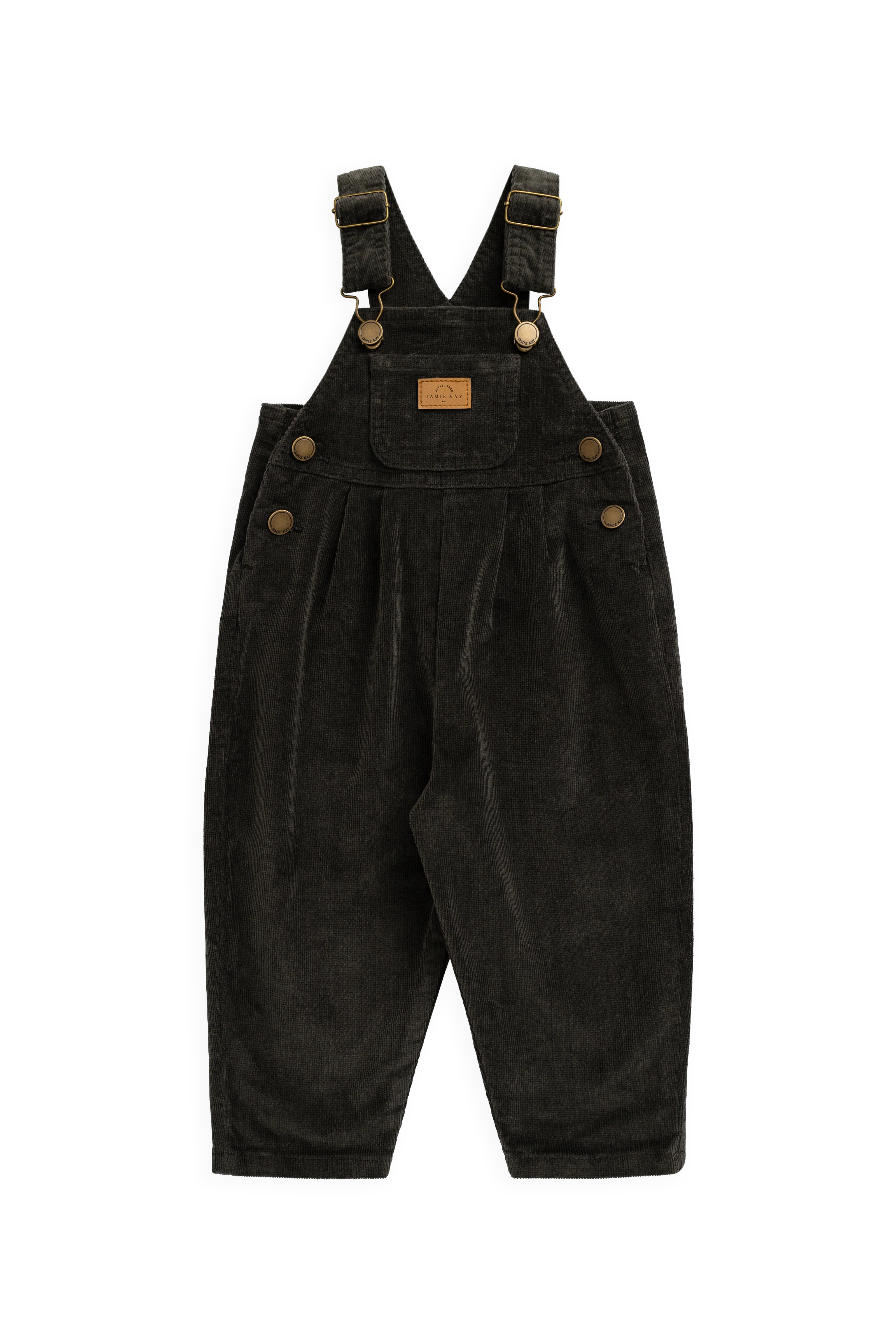 Classic Basalt Cotton Overall with Adjustable Straps & Relaxed Fit