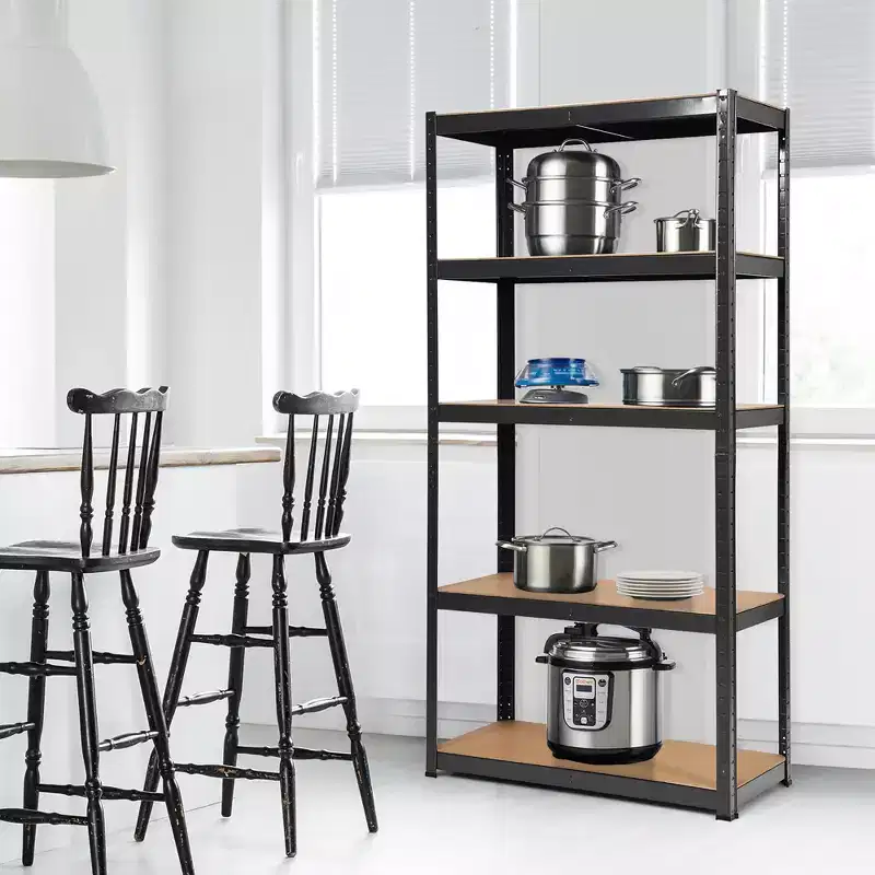 72'' Heavy Duty 5-Shelf Steel Storage Rack with Adjustable Shelves