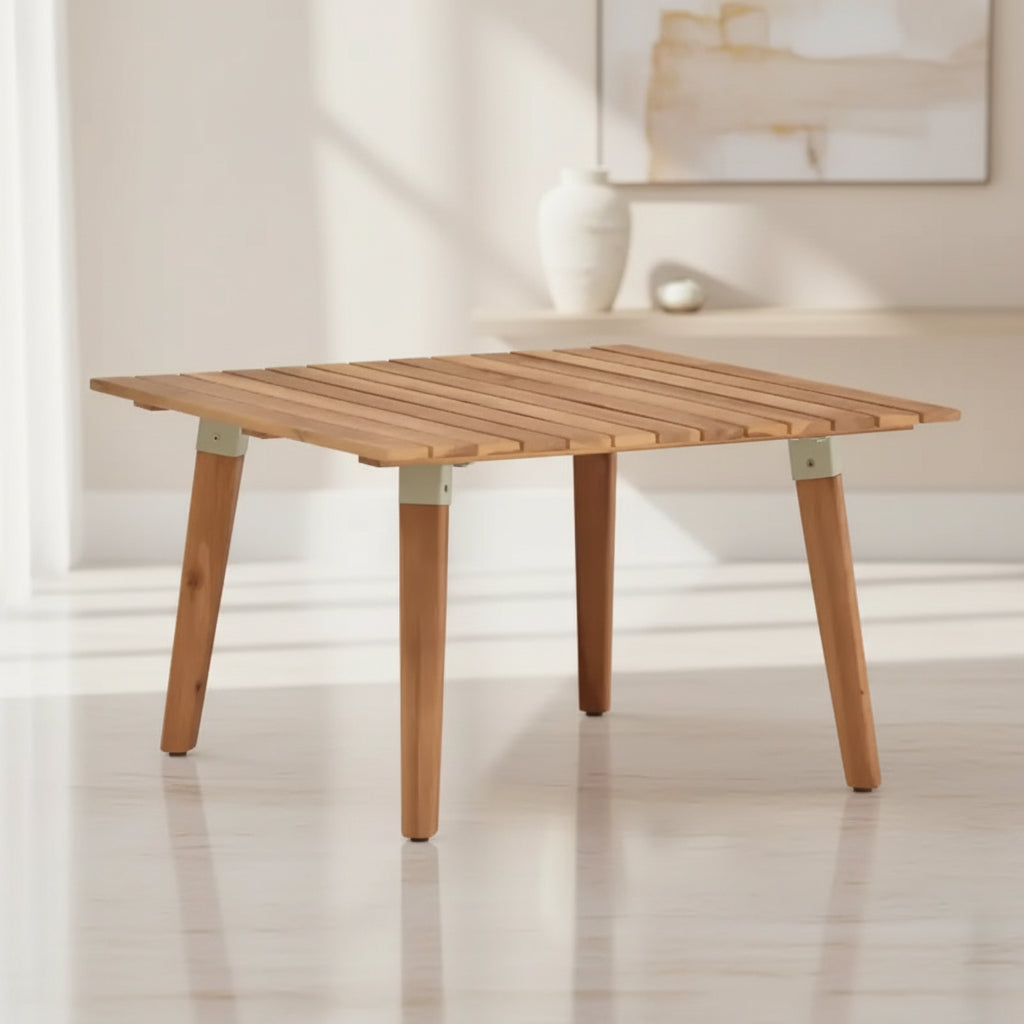 Solid Acacia Wood Patio Coffee Table