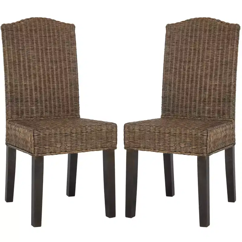 Odette 19 H Wicker Dining Chair (Set of 2) - SEA8015 - Safavieh