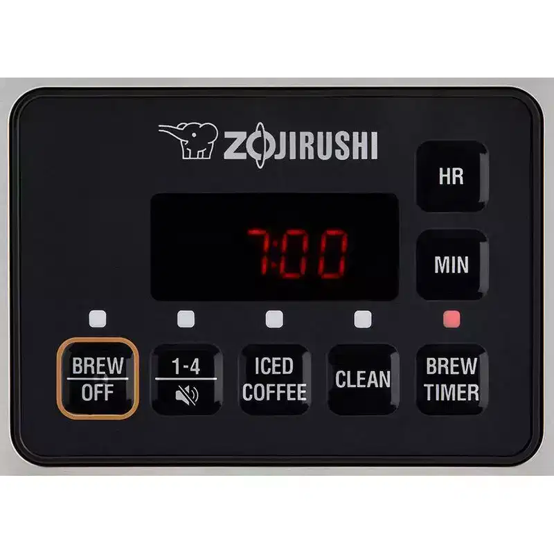 Zojirushi Dome Brew Programmable Coffee Maker EC-ESC120 Stainless Black: 12-Cup Drip Machine with Timer & Glass Carafe
