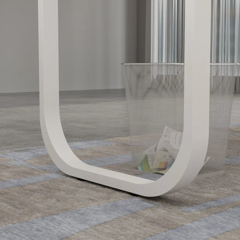 55-inch L Shaped Office Computer Desk with Drawers