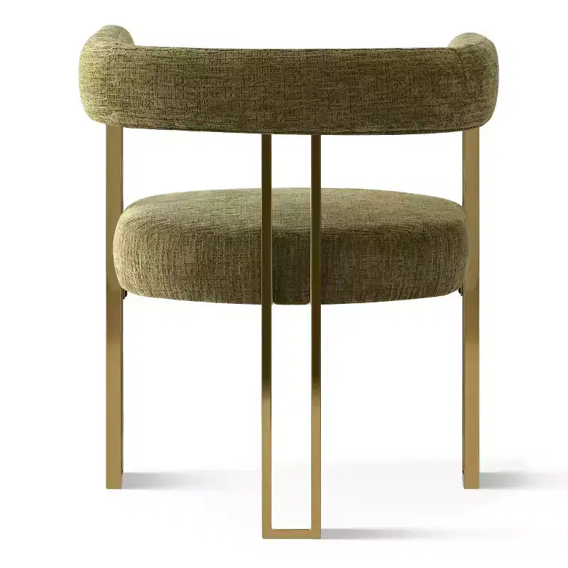Expandable Round to Oval Dining Table Set with 4 Velvet Armchairs, Modern Pedestal Design, Seats Up to 8 People-Panipeachy