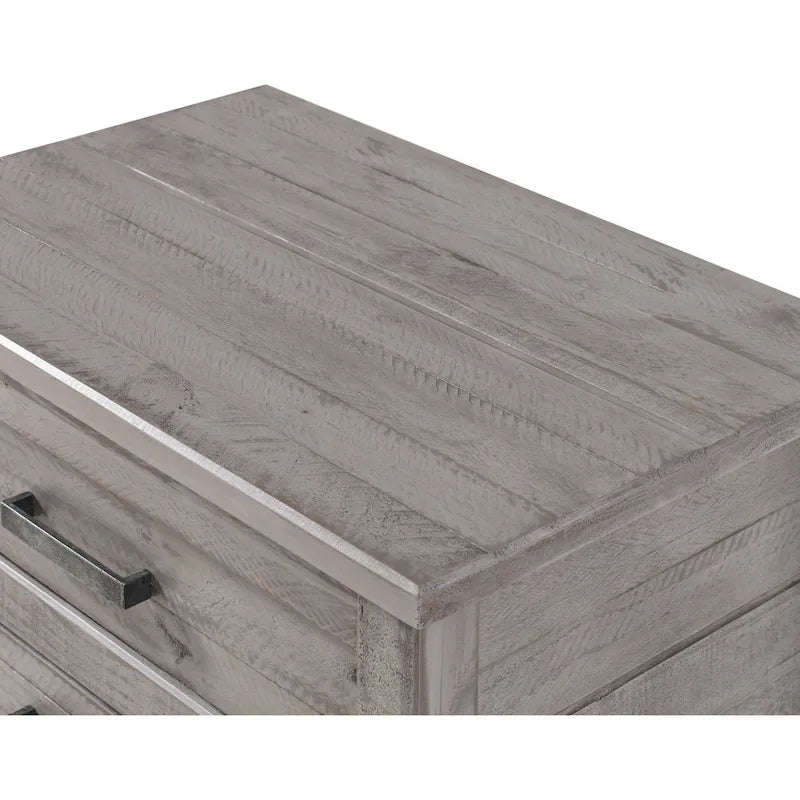 3-Drawer Solid Pine Nightstand