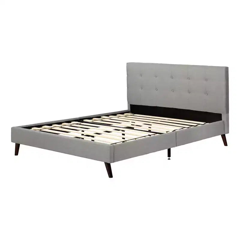 HomeStock Upholstered Platform Bed and Headboard