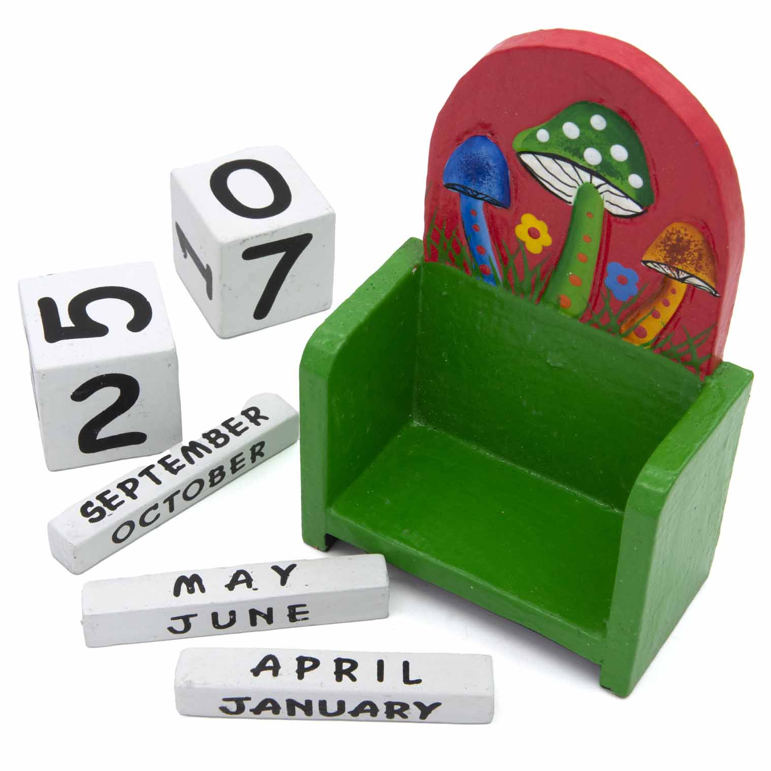 Painted Mushroom Perpetual Calendar