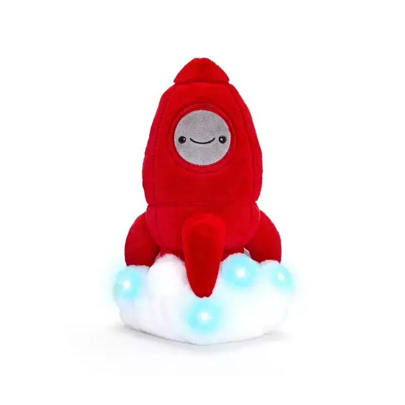 FAO Schwarz 11.5” Glow Brights Space Rocket Plush