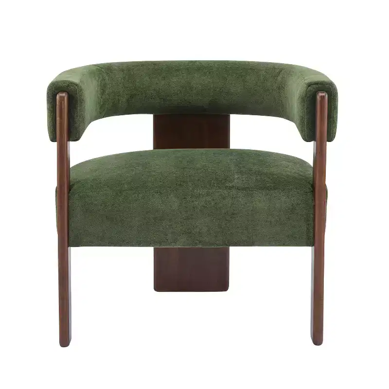 Christopher Knight Home Noah Modern Rubberwood Upholstered Accent Arm Chair