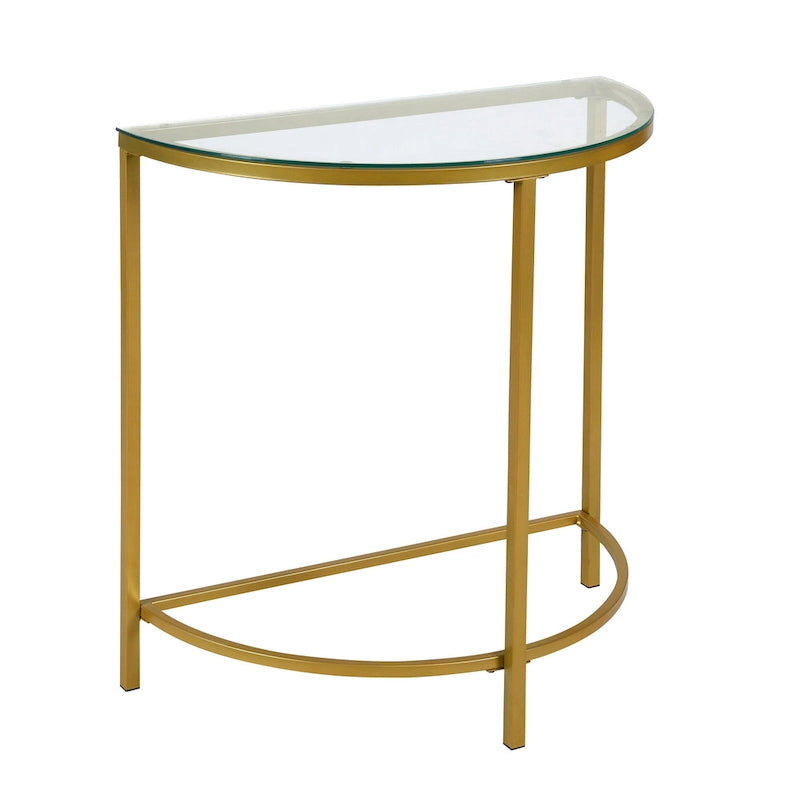 Demilune Console Table - Gold