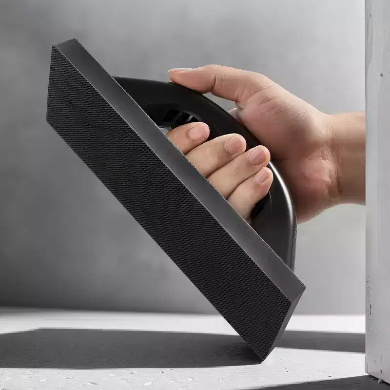 VEVOR Grout Float, Professional Rubber Tile Grout Tool with Anti-slip Handle & Lightweight Aluminum Connector Backplate, Black