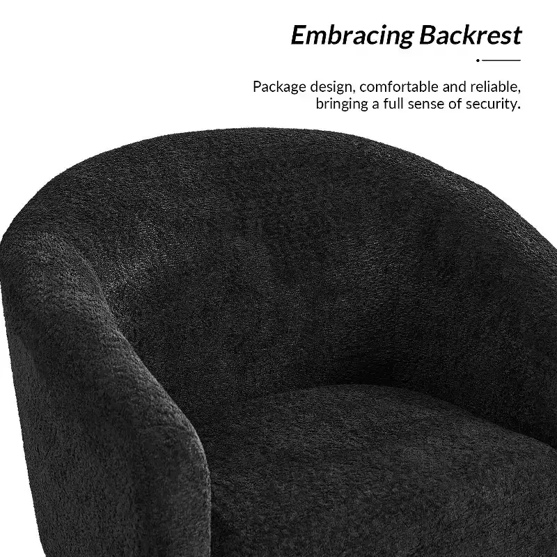 Guy Modern Boucle Armchair Set of 2 with metal leg ART OF LIVING DESIGNS