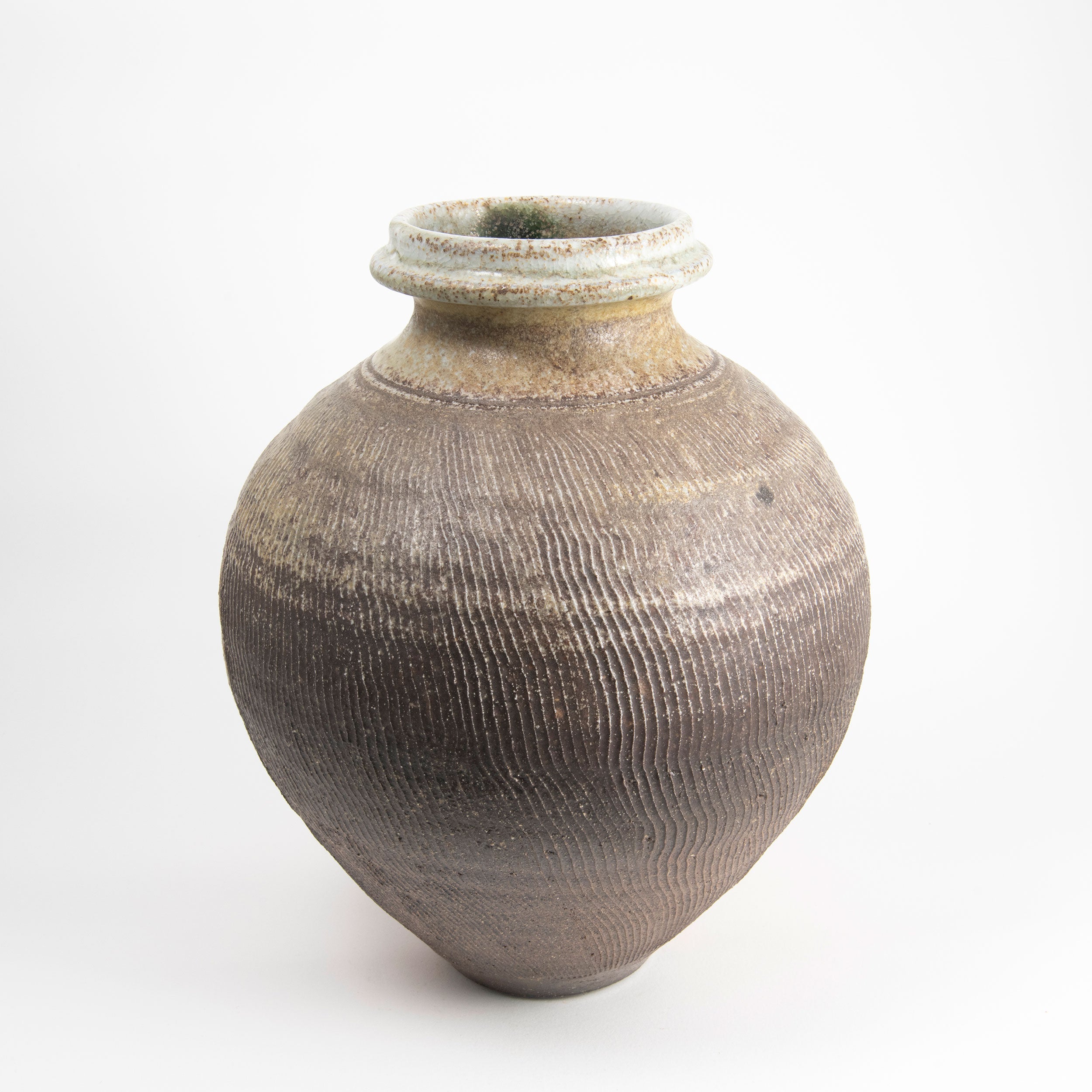 Unglazed Ash Textured Vase