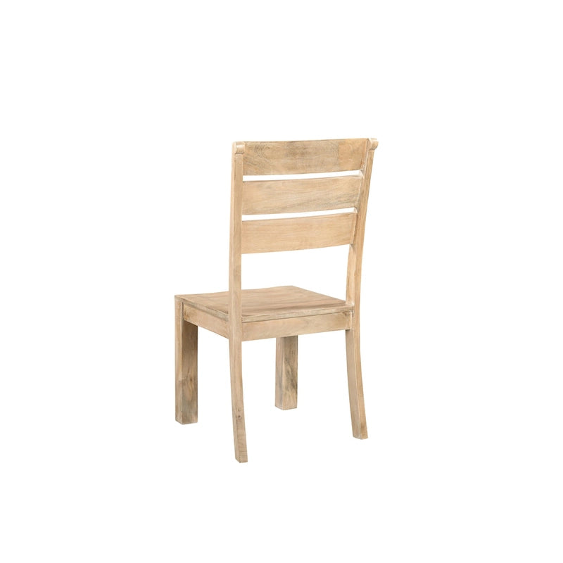 Solid Mango Wood Dining Chairs, Set of 2