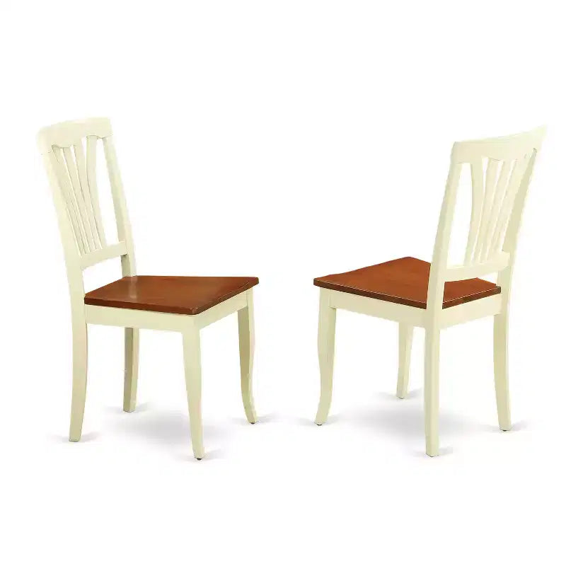 HomeStock Modern Dining Table Set Buttermilk Cherry