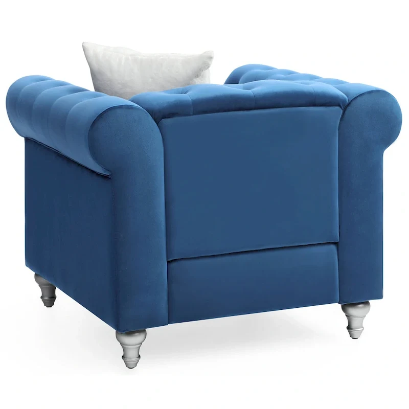 Velvet Crystal Accent Chair