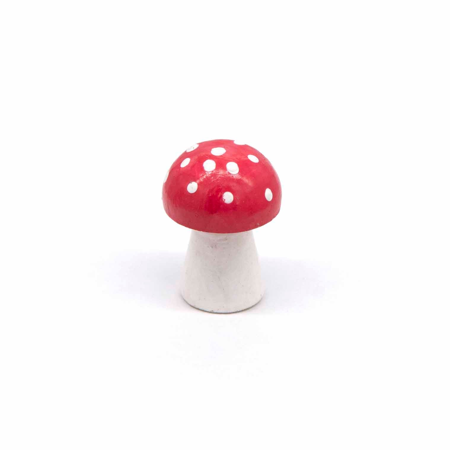 Mini Carved Fly Agaric Mushroom