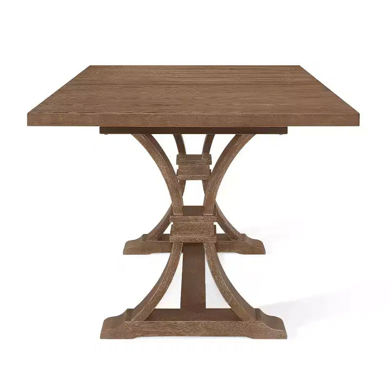 Christopher Knight Home Derring 7 Pieces French Country Upholstered Wood Expandable Dining Set