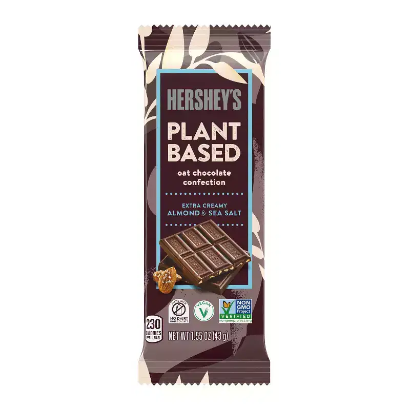 Hershey's Plant Based Almond & Sea Salt Oat Chocolate Candy - 1.55oz