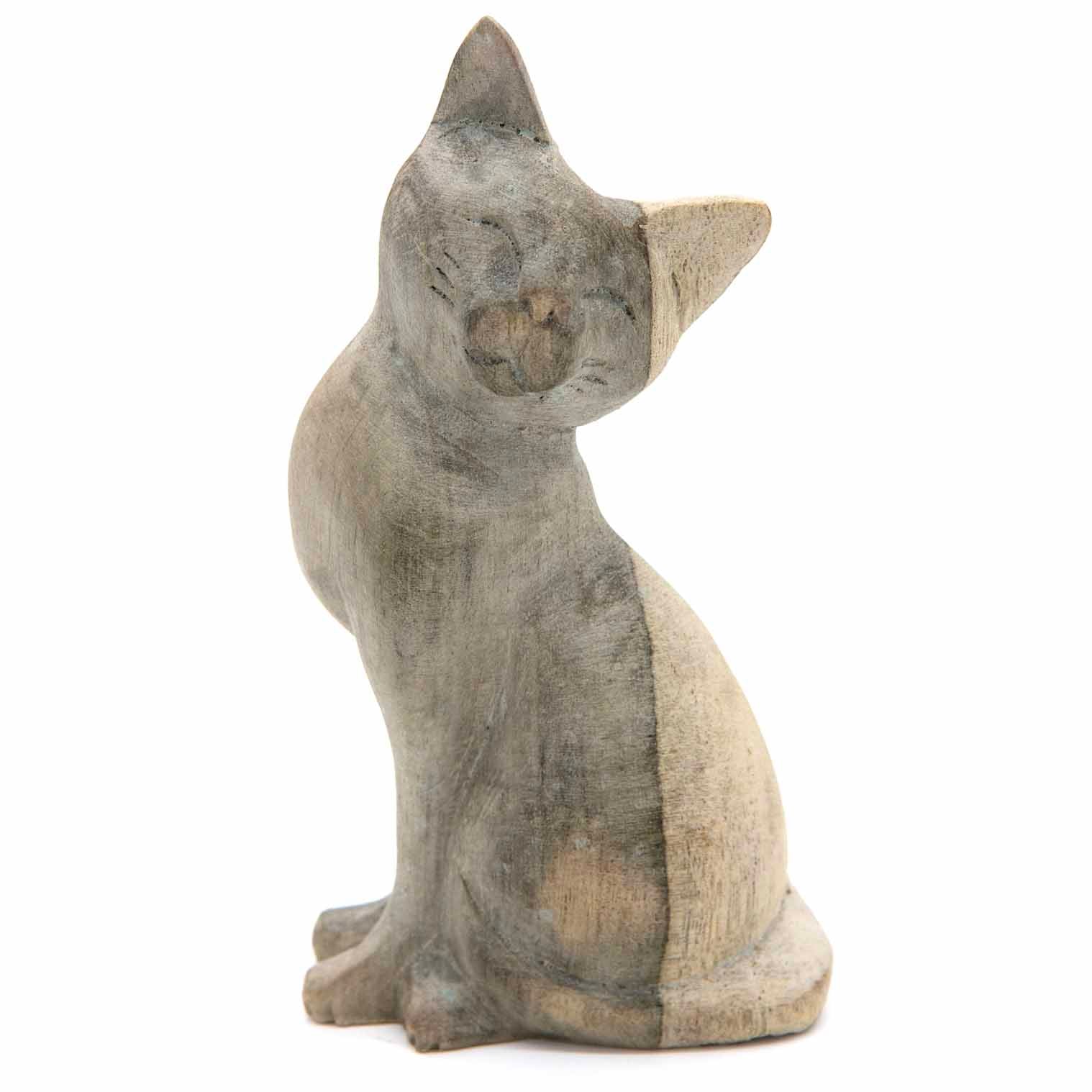 Sitting Cat Carving