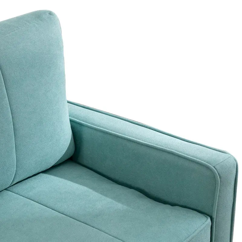 Convertible Sofa Couch with Cushioned Seat and Wooden Legs