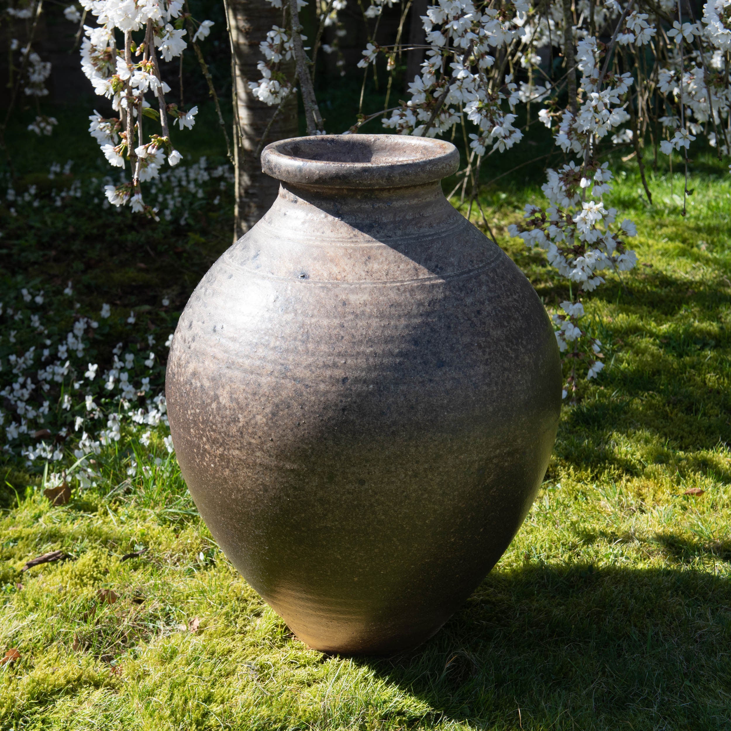 Unglazed Ash Side Fired Large Jar