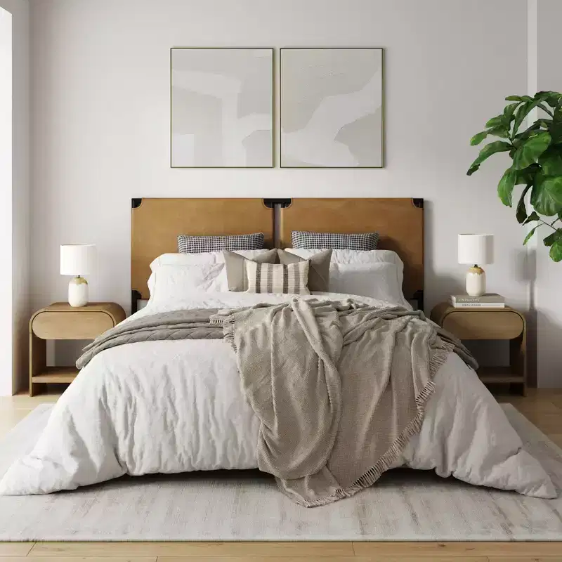 Iris Nightstand Warm Oak