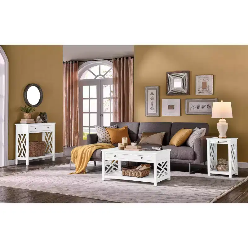 32 Middlebury Wood Console Table with 4 Drawers - Alaterre Furniture