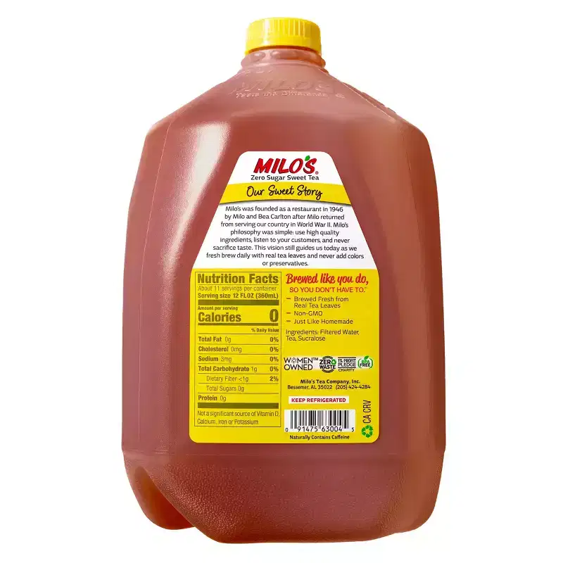 Milo's Zero Sugar Sweet Tea - 1gal (128 fl oz)