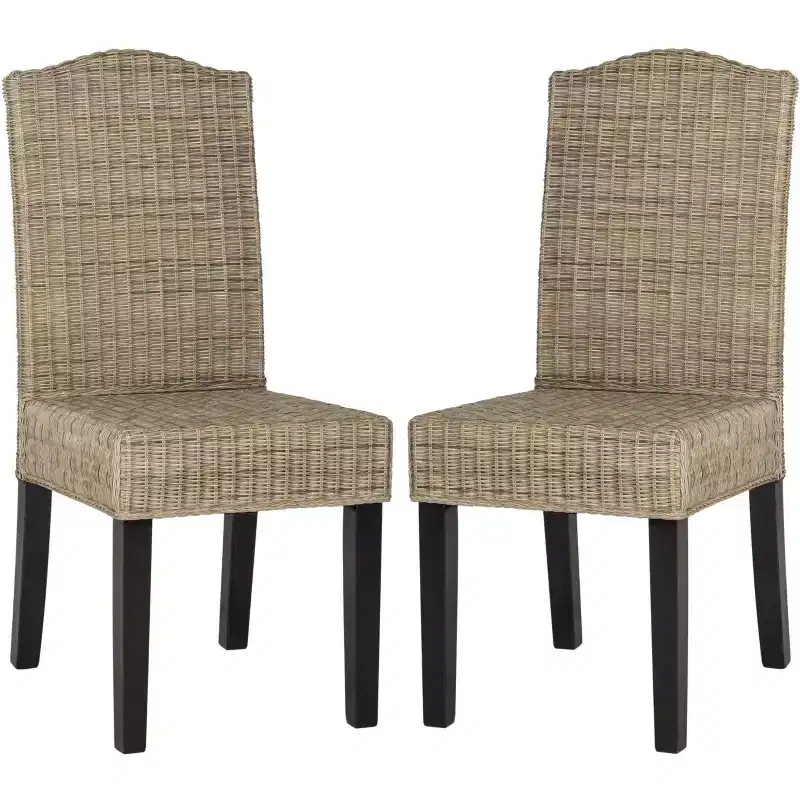 Odette 19 H Wicker Dining Chair (Set of 2) - SEA8015 - Safavieh