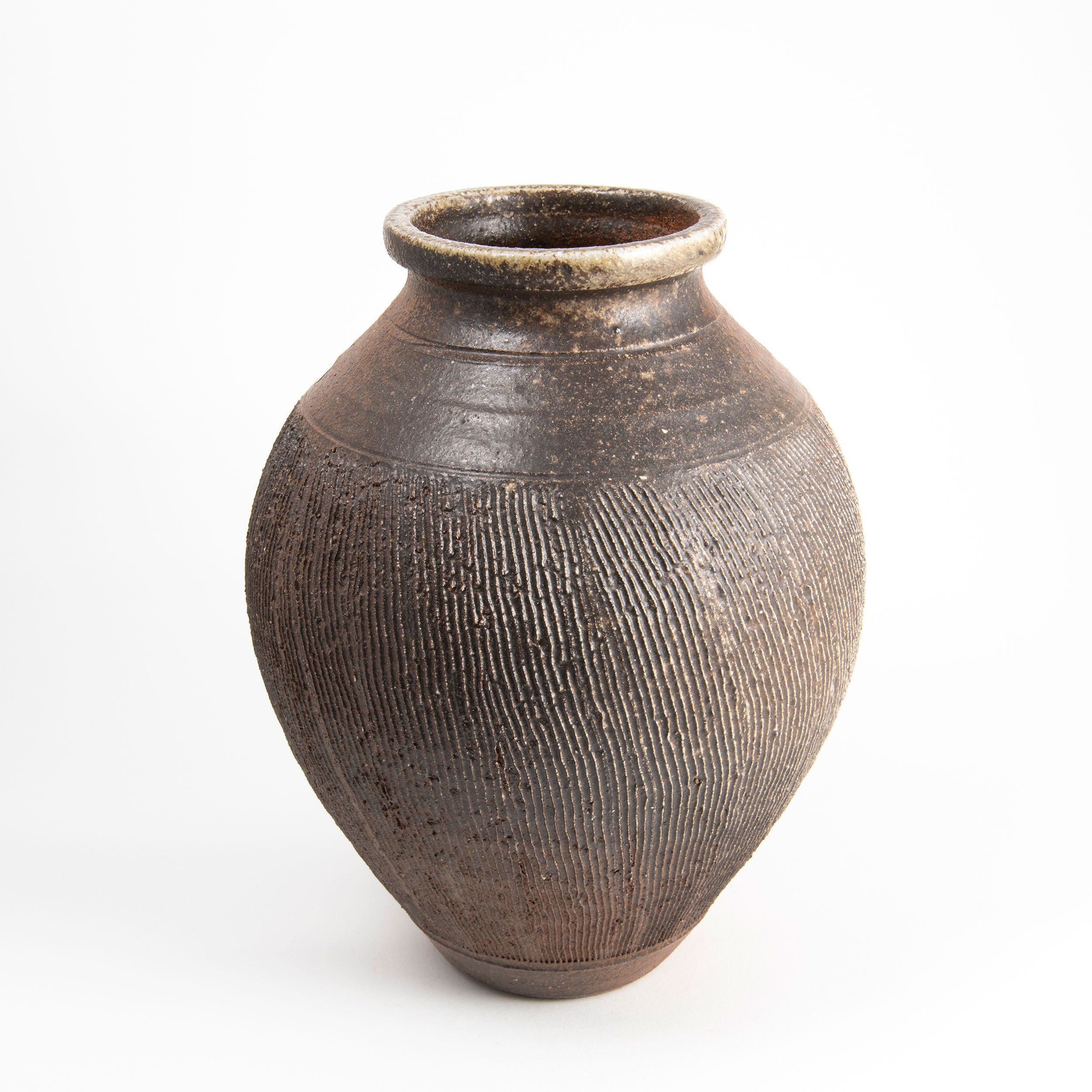 Unglazed Textured Vase