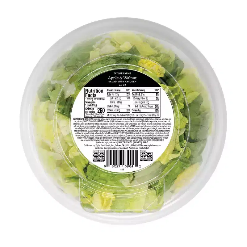Taylor Farms Apple and Walnut Salad with Chicken - 5.5oz