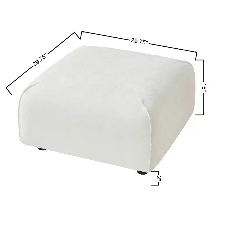 Christopher Knight Home Philomena Modern Upholstered Square Ottoman