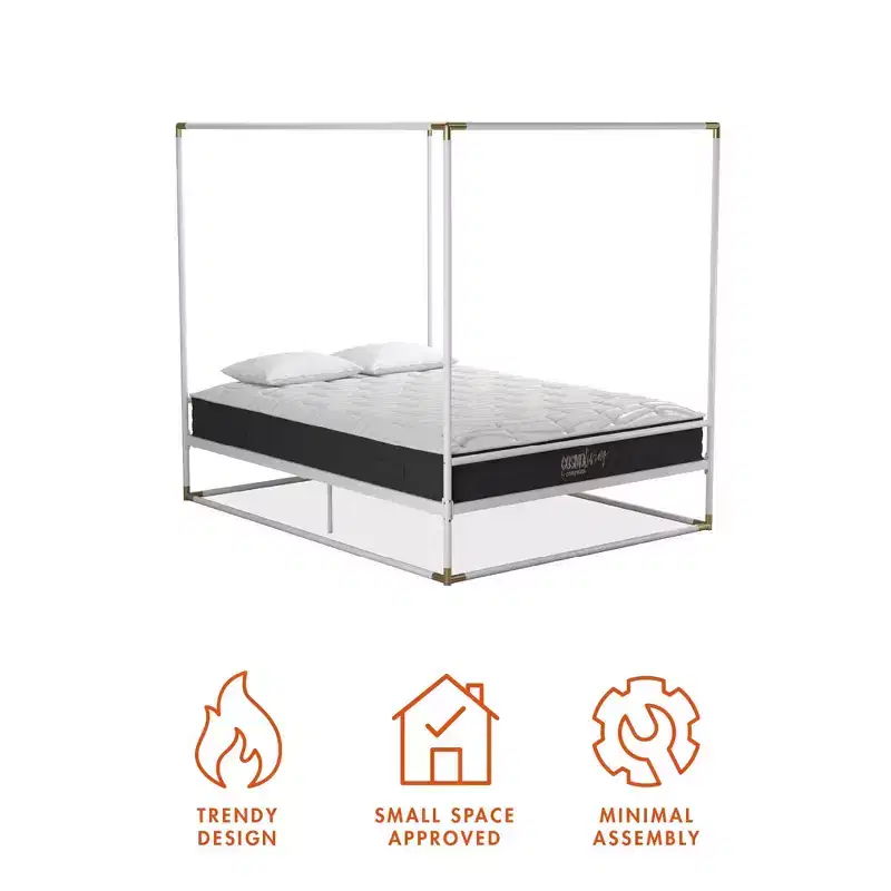 CosmoLiving by Cosmopolitan Celeste Canopy Metal Bed